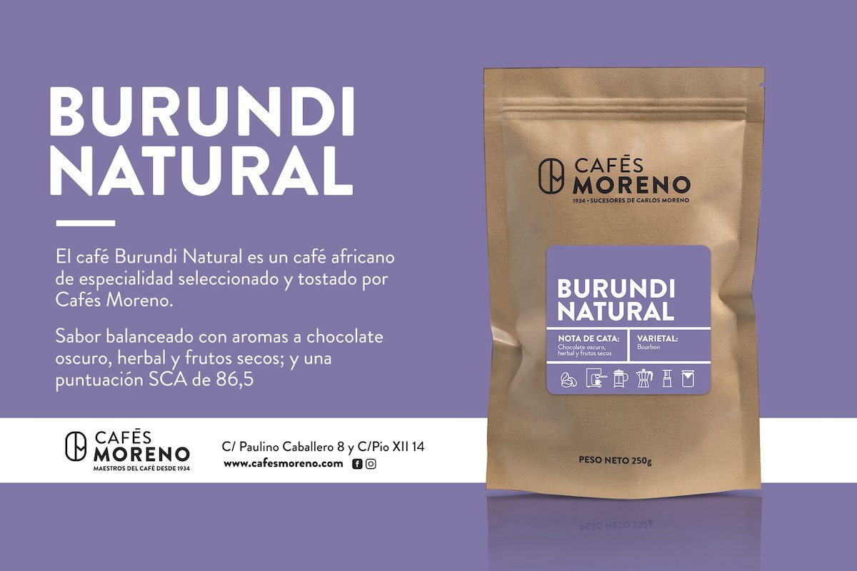 Burundi Natural el nuevo café de Cafés Moreno • Cafés Moreno